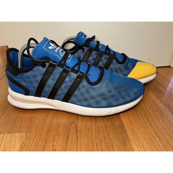 Adidas Originals Shoes Mens Size 10.5 Blue Yellow Running Sneakers AQ8322 main image 6